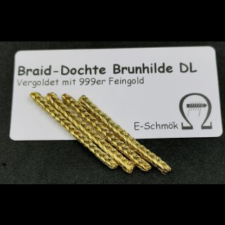 Golden-Braids, vergoldete Braiddochte Brunhilde DL (4 Dochte)